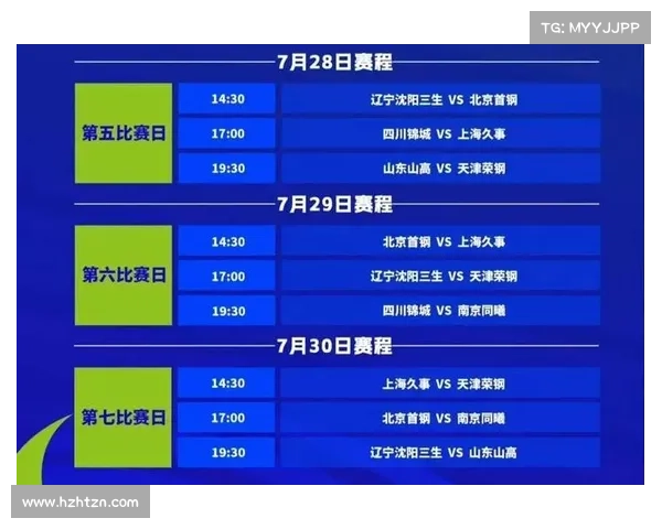 辽宁比赛赛程表